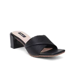 Sherrif Shoes Textured Block Heels image 2