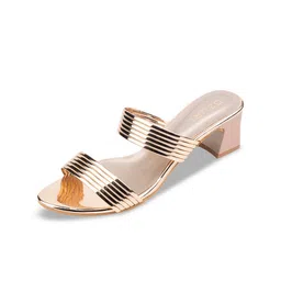 Ozuri Striped Open Toe Block Heels image 5
