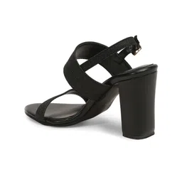 Bruno Manetti Black PU Block with Bows image 3