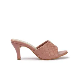 ELLE Textured Open Toe Kitten Heels image 3