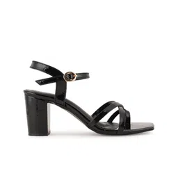 ZENVO Open Toe Block Heels image 4