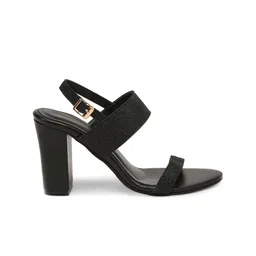 Bruno Manetti Black PU Block with Bows image 5