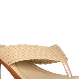 Bata Textured Open Toe Block Heels image 5