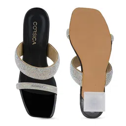 CORSICA Embellished Open Toe Block Heels image 2