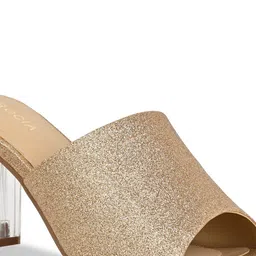 Rocia Textured Open Toe Block Heels image 4