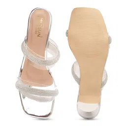 Maysun Embellished Open Toe Block Heels image 3
