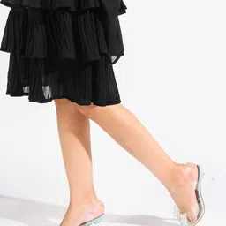 SHUZ TOUCH Embellished Slim Heels-39