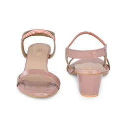 PANAHI Open Toe Block Heels With Backstrap image 4