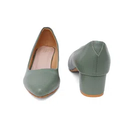 SHUZ TOUCH Pointed Toe Block Heel Pumps image 2