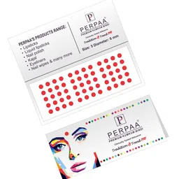 PERPAA Red Velvet Kumkum Bindi Box with 15 Flaps - Size 5 image 2