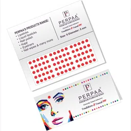PERPAA Red Velvet Kumkum Bindi Box with 15 Flaps - Size 6 image 2