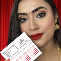 PERPAA Red Velvet Kumkum Bindi Box with 15 Flaps - Size 8 image 4