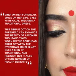 PERPAA Red Velvet Kumkum Bindi Box with 15 Flaps - Size 8 image 5