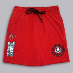 Kids Ville Boys Superman Printed Cotton Shorts-image-34