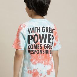 Kids Ville Boys Spiderman Graphic Printed Pure Cotton T-Shirt-image-36