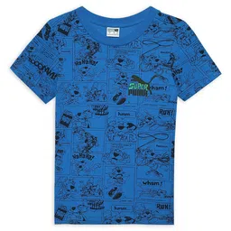 Puma Boys Printed Cotton T-Shirt-picture-30