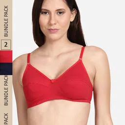shyaway Pack Of 2 Non Padded & Non-Wired Cotton Bra-image-24