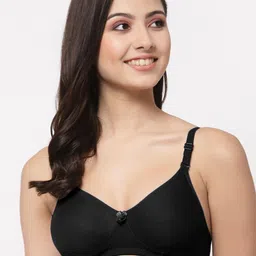 College Girl Black Bra Heavily T-shirt Padded-picture-13