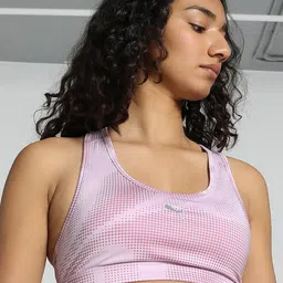 Puma 4KEEPS Heavily Padded Printed Training Bra-22