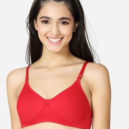 VStar Red Solid T-Shirt Bra-image-62