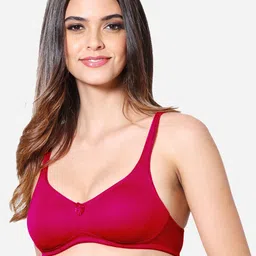 VStar Red Solid T-Shirt Bra-picture-33