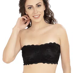 SHOPPY VILLA Floral Bandeau Bra Full Coverage Lightly Padded-image-41