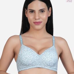 SHYAM SONS FLAIR Pack Of 2 Floral Full Coverage Lightly Padded T-shirt Bra-image-49