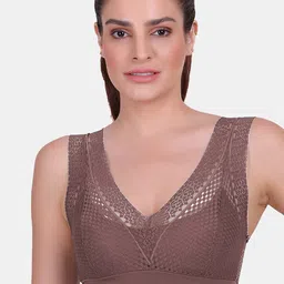 Amour Secret Brown Bralette Bra Lightly Padded-image-25