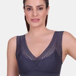 Amour Secret Navy Blue Bralette Bra Lightly Padded-image-37