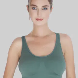 PLUMBURY Full Coverage Removable Padded Rapid-Dry Sports Bra With All Day Comfort-11