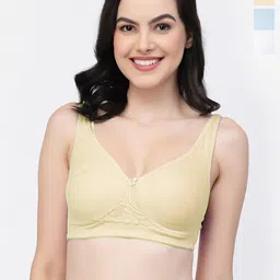 College Girl Pack Of 3 Full Coverage Seamless Cotton T-shirt Bra With All Day Comfort-image-36