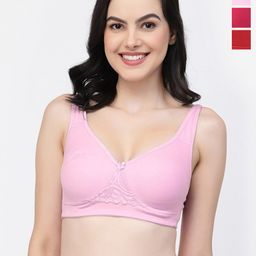 College Girl Bra Pack Of 3 Full Coverage Non Padded T-shirt Bra With All Day Comfort-image-7