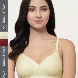 Docare Pack Of 2 Full Coverage Cotton Lightly Padded Bra All Day Comfort-picture-30