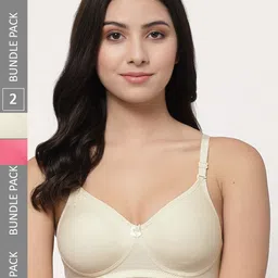 Docare Pack Of 2 Full Coverage Lightly Padded Cotton Bra-picture-4