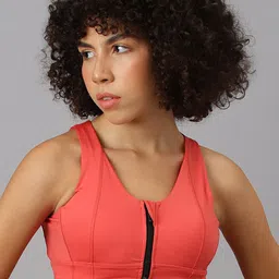 Fitkin Cut & Sew Front Zipper Bra-8