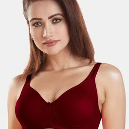 Dazzle Women Maroon Solid Non Padded Non-Wired Bra-picture-23