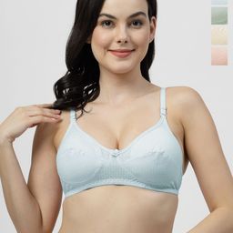 SHYAM SONS FLAIR Pack OF 4 Polka Dot Printed Full Coverage Bra-picture-17