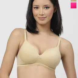 Floret Pack Of 2 Push-Up Bra Medium Coverage Lightly Padded All Day Comfort High Support-15