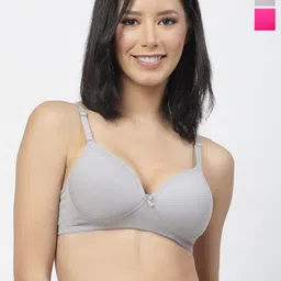 Floret Pack Of 2 Push-Up Bra Medium Coverage Lightly Padded All Day Comfort High Support-54
