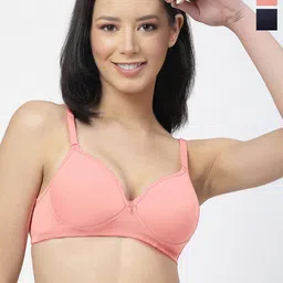 Floret Pack Of 2 Push-Up Bra Medium Coverage Lightly Padded All Day Comfort High Support-16