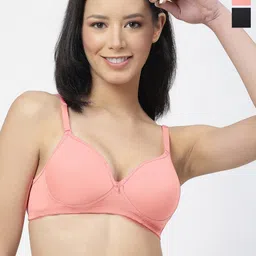 Floret Pack Of 2 Medium Coverage Lightly Padded Push-Up Bra with All Day Comfort-18