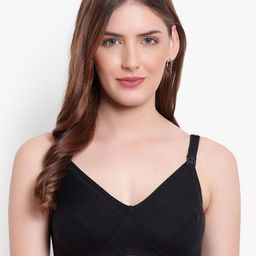 Bruchi CLUB Black Solid Non Padded Maternity Bra-picture-27