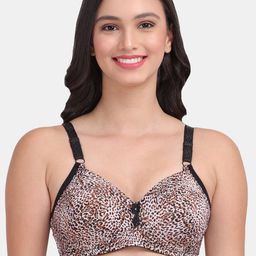 Amour Secret Women Brown Animal Print Bra-picture-54