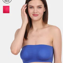 Amour Secret Blue & Pink Non-Padded Tube/Bandeau Bra Pack of 2-11