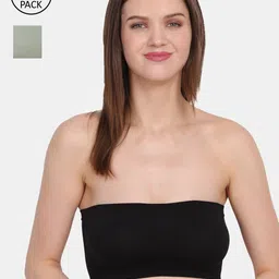 Amour Secret Black & Green Non-Padded Tube/Bandeau Bra Pack of 2-image-46