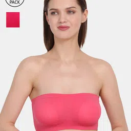 Amour Secret Coral & Pink Bandeau Bra  Pack of 2-image-67