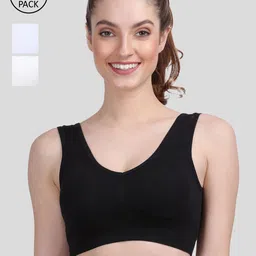 Amour Secret Women Pack Of 3 Lightly Padded Seamless Rapid-Dry Sports Bra-image-69