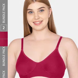 Tweens Pack Of 2 Cotton Non -Wired Bra-image-88