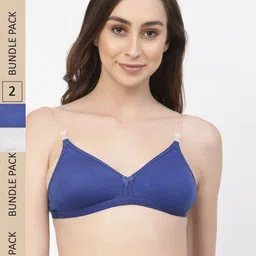 Floret Pack Of 2 Non Padded Seamless T-shirt Bra-image-23