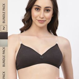 Floret Pack Of 2 Non Padded Seamless T-shirt Bra-image-48